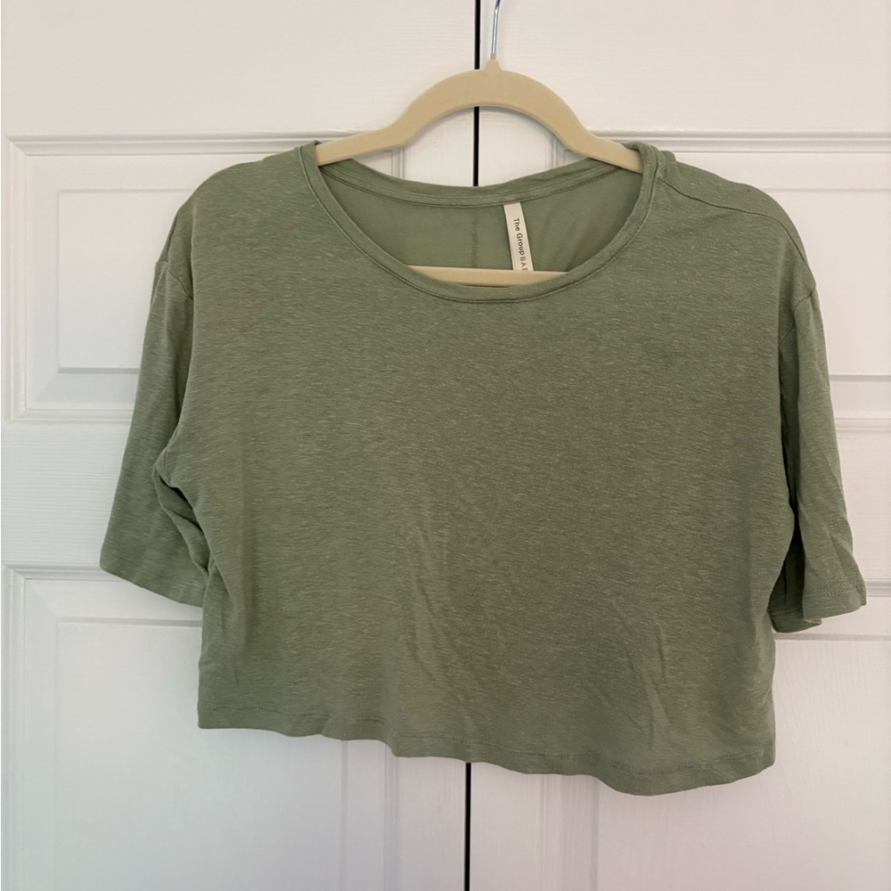 Babaton Sage Green Women's Crop Top